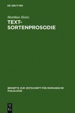 Matthias Heinz Textsortenprosodie (Hardback) (US IMPORT)