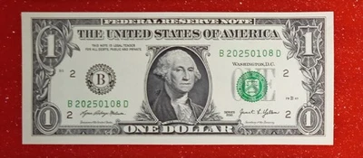 Birthday/Anniversary Note (January 06, 2025) $1 One Fancy Serial B20250106D - Image 1 of 2