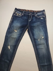 Rock Revival Damen Charon Skinny Gr.34(36x31)Distress Stretch Dark  - Bild 1 von 18