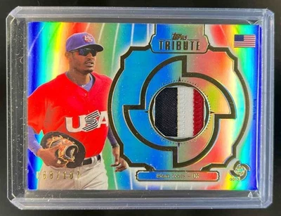 2013 Topps Tribute WBC Adam Jones Prime Patches #68/107 EE. UU. Foto 1 de 2