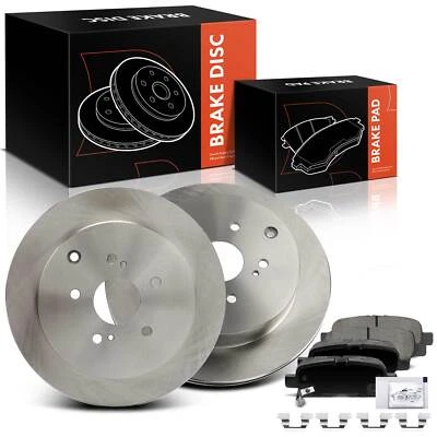 Rotores de freno de disco traseros y pastillas de freno de cerámica para Suzuki Grand Vitara 2009-2013 Foto 1 de 4