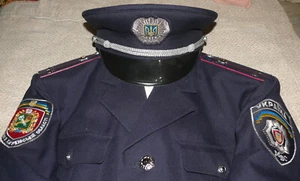 Charkiw Polizeileutnant. Miliz Ukraine vor 2015. Uniform und Kappe. - Bild 1 von 17