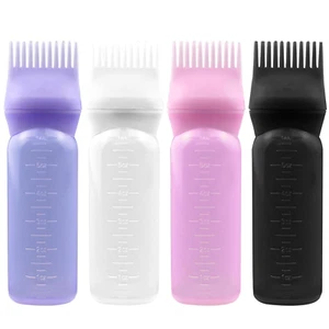 4PCS Hair Oiler Comb Bottle, Root Applicator for Scalp Oil and Hair Oiling, 6Oz - Picture 1 of 12