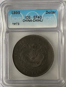 China Chihli (1899)25 LM-454 Silver $1 ICG-EF40 - Picture 1 of 4