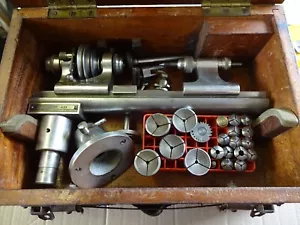 IME watchmakers lathe + 8mm (body) collets + filing rest - Picture 1 of 12