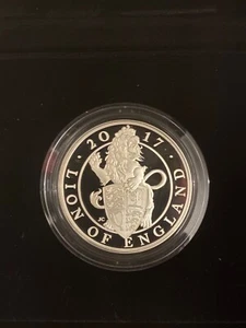 2017 Royal Mint Queens Beasts The Lion of England 1oz £2 Silbermünze PP - Bild 1 von 5