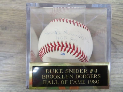 Duke Snider Brooklyn Dodgers Autographed MLB Baseball - Image 1 of 2