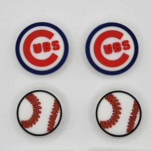 Dijes de zapatos de cocodrilo para equipo de béisbol de los Chicago Cubs de la MLB - 4 piezas - Imagen 1 de 1