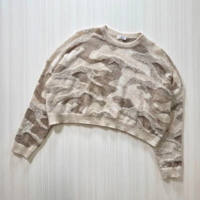 Brunello Cucinelli Sequins 马海毛羊毛针织毛衣 S 码 意大利制造 2023 — 第 1/4 张图片