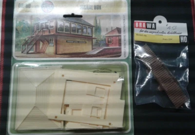 Airfix Signal Box Tower Building #01605-2 con puente peatonal BRAWA escala ho nuevo Foto 1 de 4