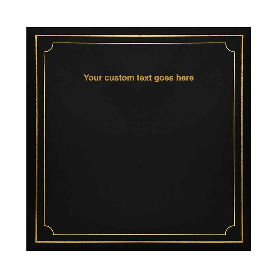 Personalised Text Extra-Large Self Adhesive 3-Ring Binder Padded Photo Album - Image 1 of 1