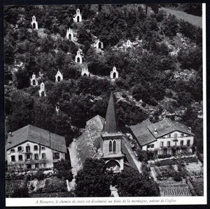 1964 -- A RIEUCROS LE CHEMIN DE CROIX VUE AERIENNE 3M291 - Foto 1 di 1