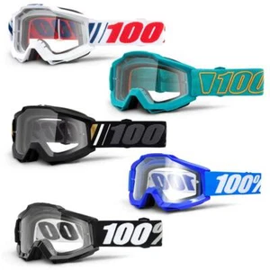 100% Accuri Goggle - Clear Lens - Mountain Bike MTB Motocross MX 100 Percent - Picture 1 of 6