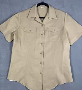 Creighton US NAVY Uniform Kurzarm Hemd Khaki Größe 40 100% Polyester Khaki - Bild 1 von 6