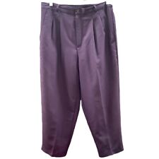 NWOT Dressbarn Roz & Ali Purple Leggings Pants Sz 8 / MEDIUM Stretch  Buttons