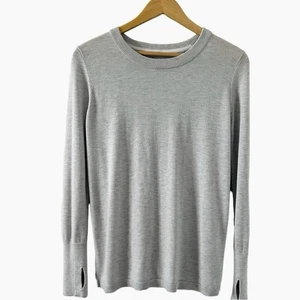 Lululemon Kaschmirmischung Pullover Boolux Rückenbiegung hinten offen Größe Small 6 (LESEN) - Bild 1 von 11