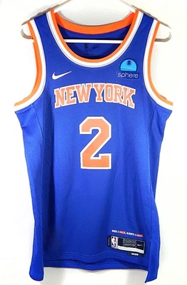 Miles McBride #2 New York Knicks Nike Swingman Icon Ed. Jersey Sphere azul 40 Foto 1 de 4