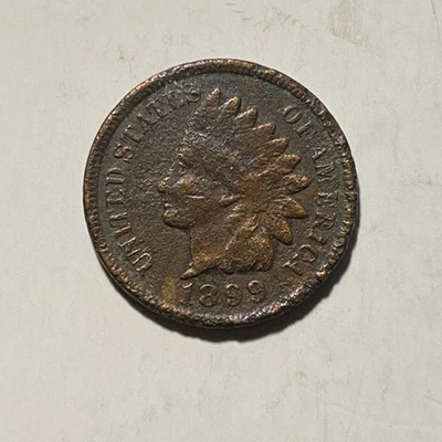 1899  Indian Head Cent - Metal detecting find - Image 1 of 2