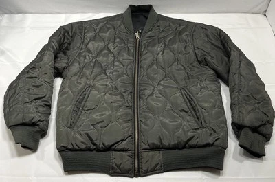 VTG Southpole Black / Gray Reversible Quilted Bomber Zip Jacket Y2K Mens XL 90’s Foto 1 de 4