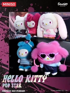 MINISO HELLO KITTY POP STAR SERIE PELUCHE CAJA CIEGA FIGURA REGALO JUGUETE MUY LINDO - Imagen 1 de 13