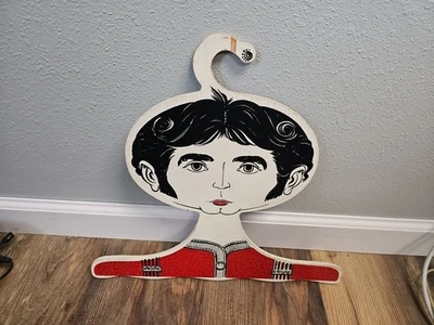 Percha facial mod años 60, percha de exhibición de madera antigua coleccionable boutique vintage Foto 1 de 3