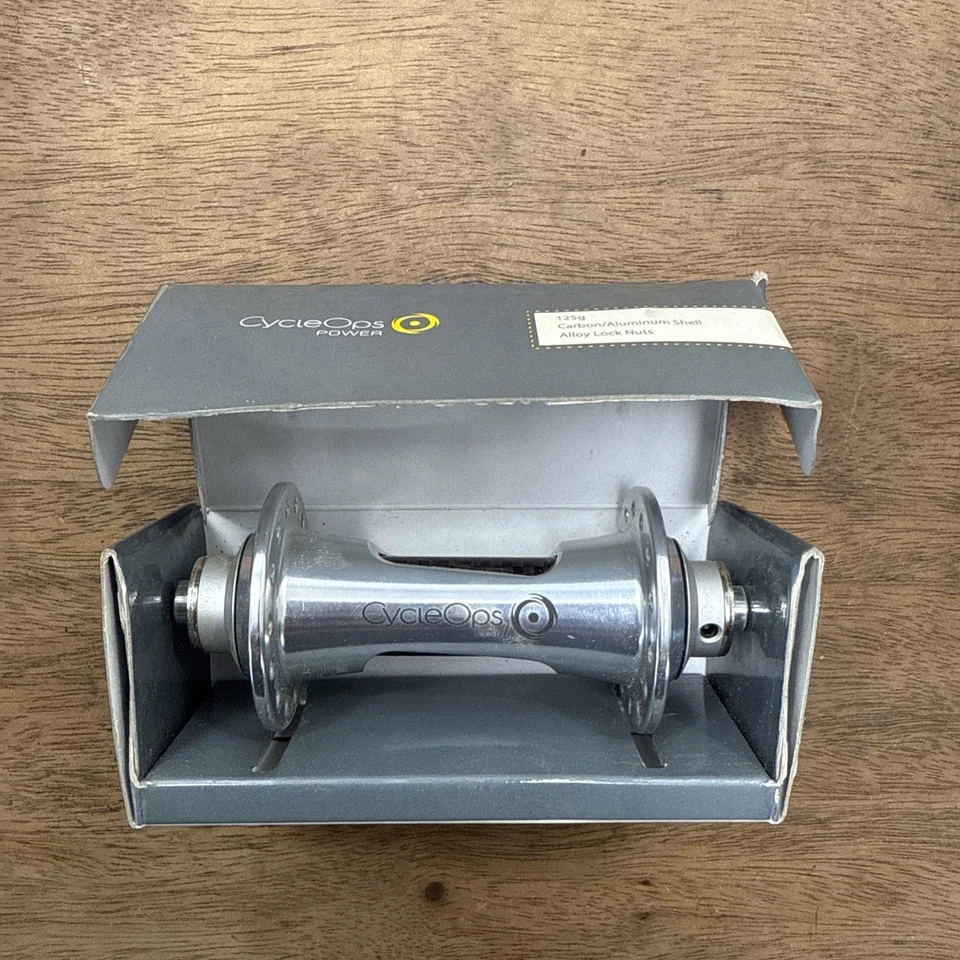 CycleOps Carbon Aluminum Front Hub NOS/NIB 28 Hole 100mm QR 125g - Image 1 of 4