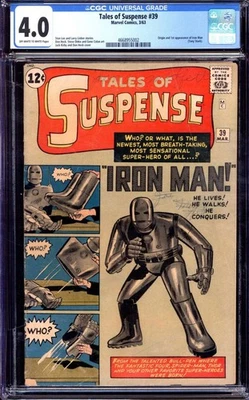 TALES OF SUSPENSE #39 CGC 4,0 PÁGINAS BLANCO Y NEGRO // ORIGEN + PRIMERA APLICACIÓN DE IRON MAN 1963 Foto 1 de 2