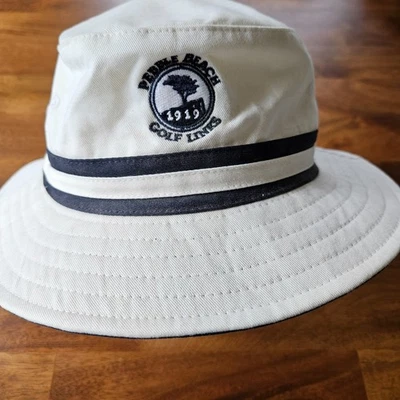 Ahead Headgear Guijarro Playa Golf Links 1919 Sombrero Cubo Beige S/M Unisex Adulto Foto 1 de 4