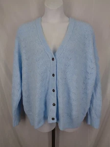Torrid Light Blue Button Cardigan Sweater Plus Size 3 (22/24) 3X - Picture 1 of 11