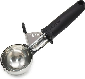 Heavy Duty Ice Cream Scoop, 18/8 Stainless Steel Cookie Scoop for Silver  - Picture 1 of 5