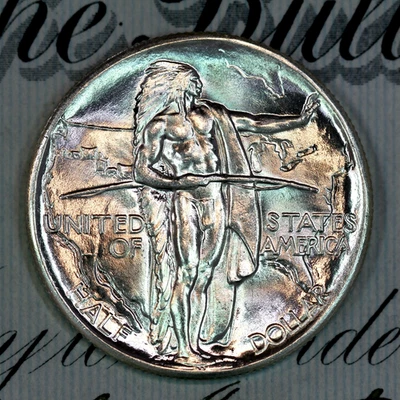 * 1926-P * PRISTINE+ GEM BU MS OREGON TRAIL COMMEMORATIVE HALF-DOLLAR * - Image 1 of 3