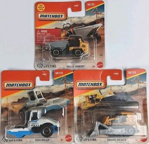 Matchbox 🏁 Superfast Lot traveaux public 3 véhicules 1: 64 Neuf/ NEW - Imagen 1 de 7