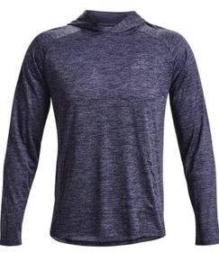 Under Armour 1328703558SM Tech 2.0 Mens Size Small Navy Hooded Long Sleeve - Picture 1 of 4