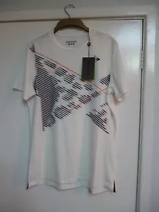 Camiseta/top deportivo Dunlop blanca de manga corta para hombre talla UE pequeña - Imagen 1 de 12