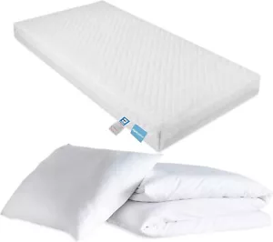 Babybett Bettmatratze 140x70x13cm + kostenloses Kinderbett Bettdecke & Kissen Kleinkind Bettwäsche Set - Bild 1 von 6
