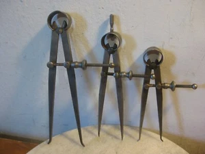 3 x Vintage Inside Spring Calipers (Moore & Wright England/ Samson Tool Mfg USA) - Picture 1 of 12