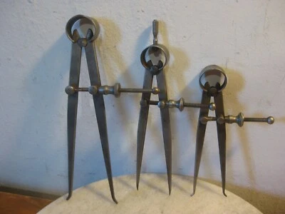 3 x Vintage Inside Spring Calipers (Moore & Wright England/ Samson Tool Mfg USA) - Image 1 of 4