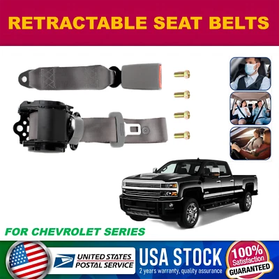 1x 3 Point Seat Belt Car Vehicle Adjustable For Chevrolet Aveo 04-11/Aveo5 07-11 - Image 1 of 4