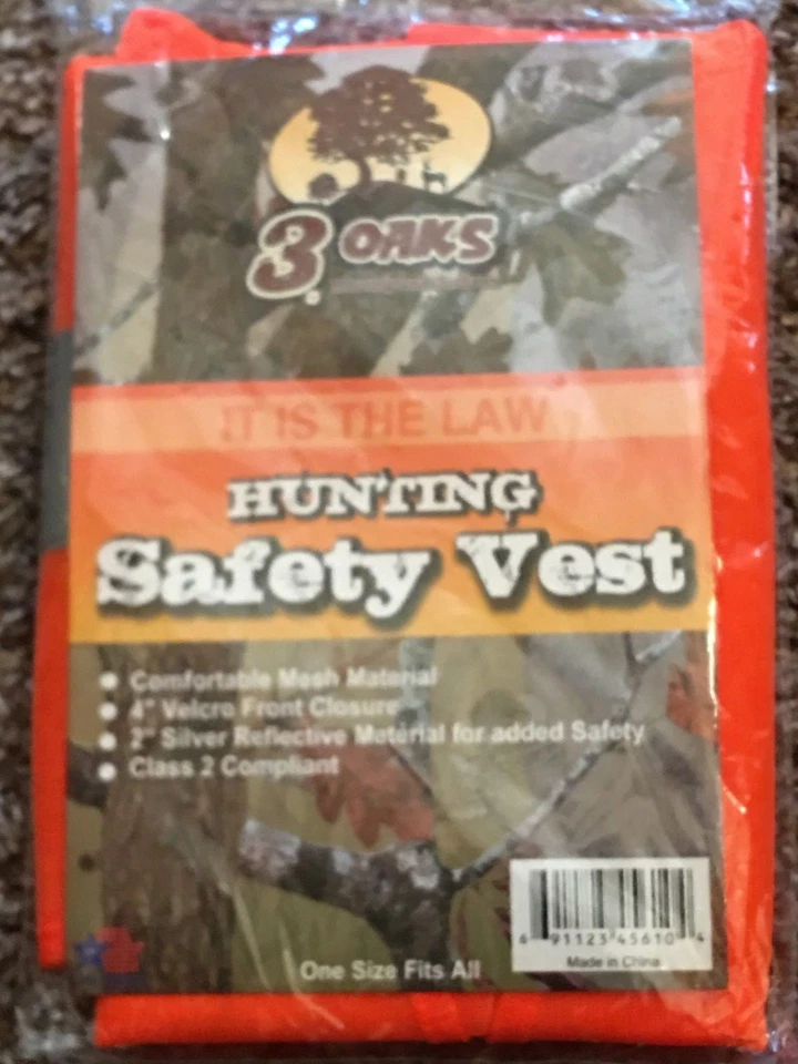 Safety Orange Vest, Sturdy Closure - Image 1 of 2