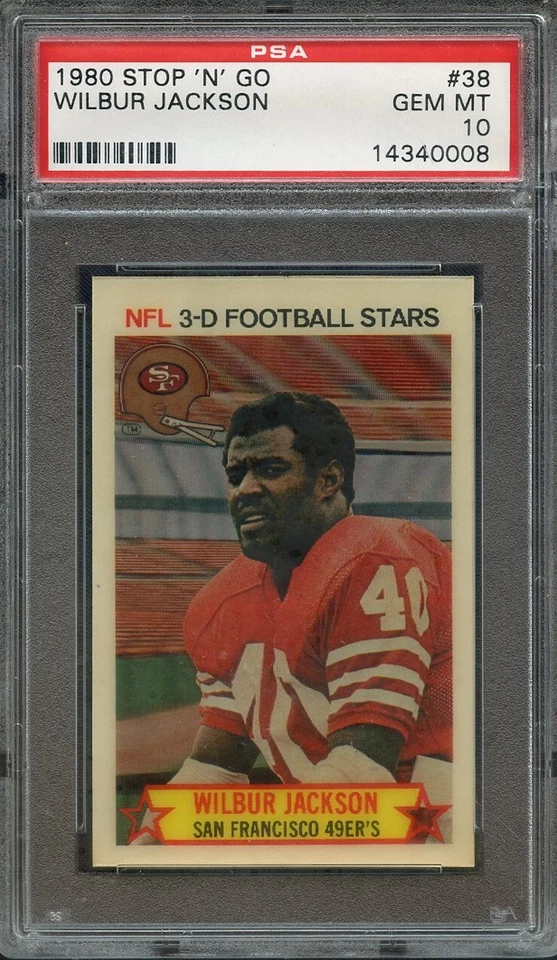 1980 STOP 'N' GO 38 WILBUR JACKSON PSA GEM MT 10  - Image 1 of 1