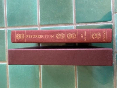 Resurrection by Leo Tolstoy Heritage HC w/ slipcase & Sandglass insert 1994 - Image 1 of 4