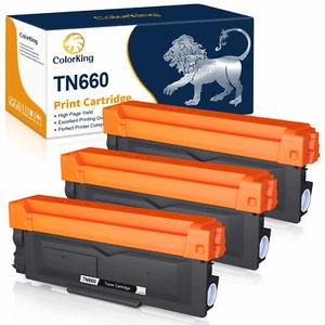 3 PK TN660 Black Toner Cartridge For Brother TN630 MFC-2700DW HL-L2380DW Printer - Picture 1 of 6