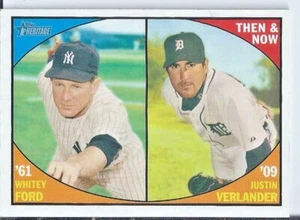 Justin Verlander / Whitey Ford 2010 Topps Heritage Then & Now - Bild 1 von 1