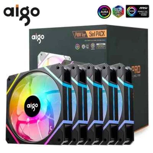 NEW Aigo AM12PRO Rgb Fan Ventoinha PC 120mm Computer Case Fan - Picture 1 of 8