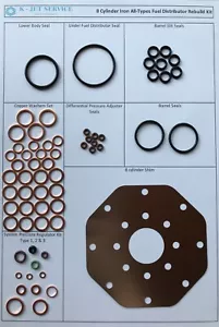 REBUILD KIT Mercedes 350 450 SL SE Fuel Distributor 8 Cyl Bosch Porsche 911 928 - Picture 1 of 2