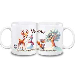 Tasse Winter mit Name und beschriftbarer Geschenkverpackung | 13 Farben - Bild 1 von 10