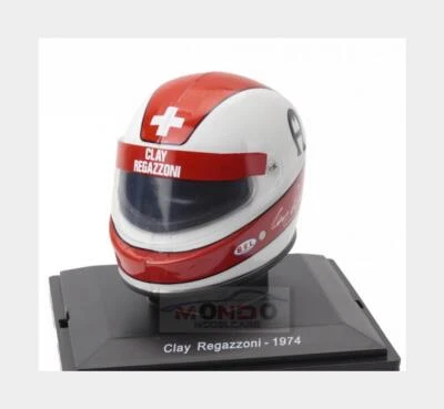 1:5 EDICOLA Helmet F1 Casco Clay Regazzoni 312 B3 Team Ferrari 1974 HELFE18 - Immagine 1 di 2