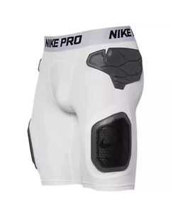 Pantalones cortos de fútbol para hombre talla L Nike Pro Hyperstrong acolchados blancos negros AQ2732-100 - Imagen 1 de 9