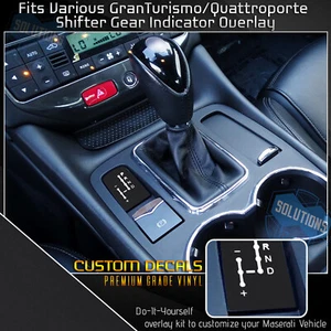 For Maserati Granturismo Quattroporte Shifter Gear Position Indicator Flat Matte - Picture 1 of 18