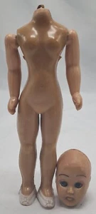Antique Creepy Baby Doll Body And Head. Freaky. Super Old And RARE. Oddity. - Picture 1 of 4